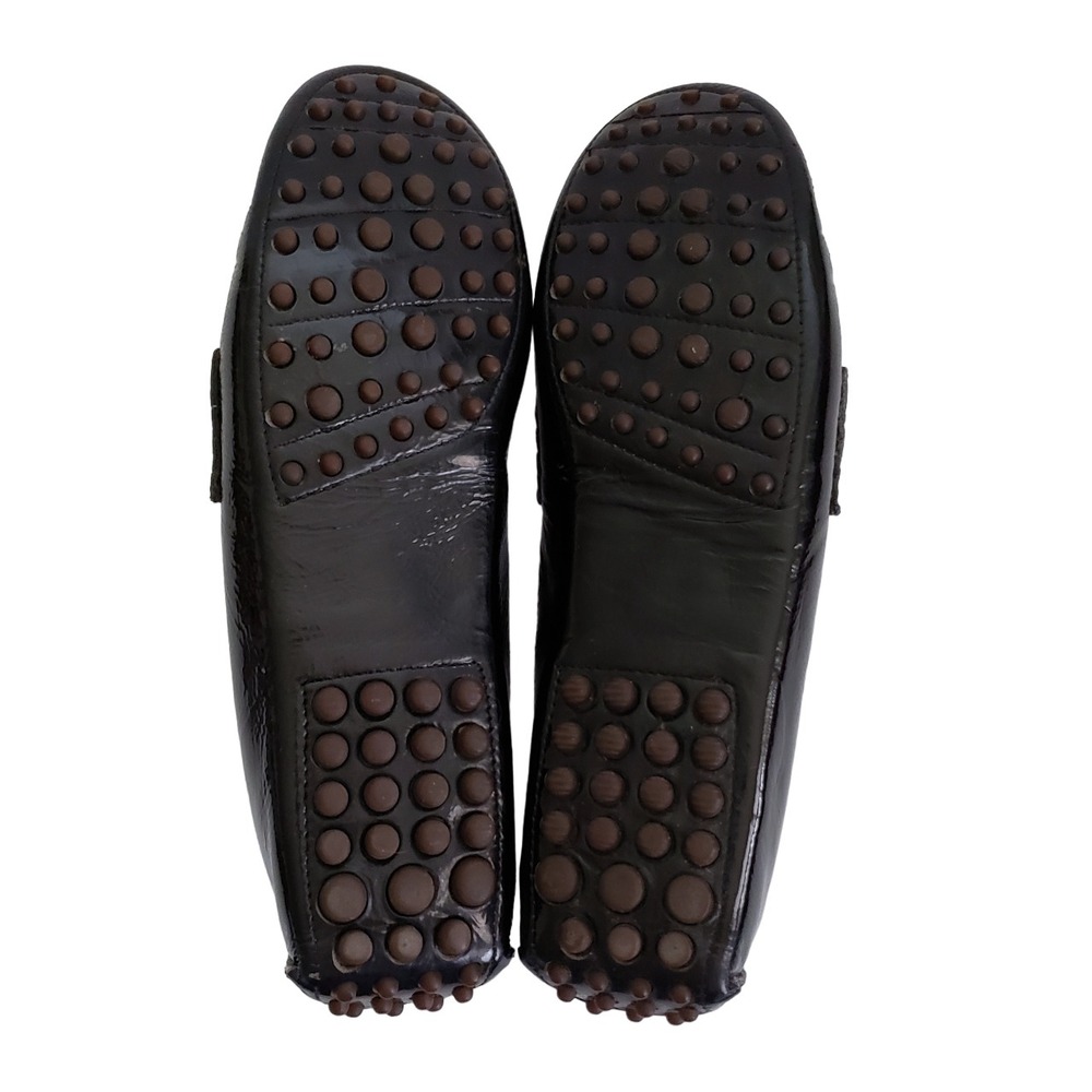 Cole Haan Black Patent Leather Drivers Driving Slippers Loafers Flats Womens 7.5 - Picture 8 of 8
